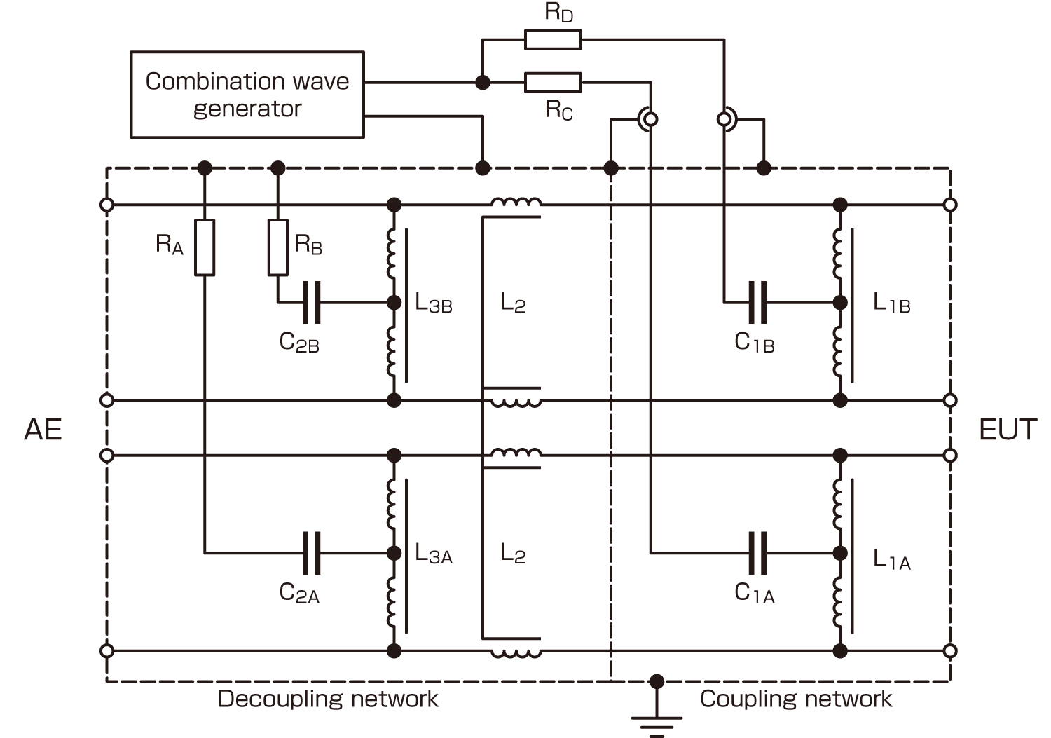 CDN for unshielded symmetrical high speed communication lines up to 1000Mbit/s
